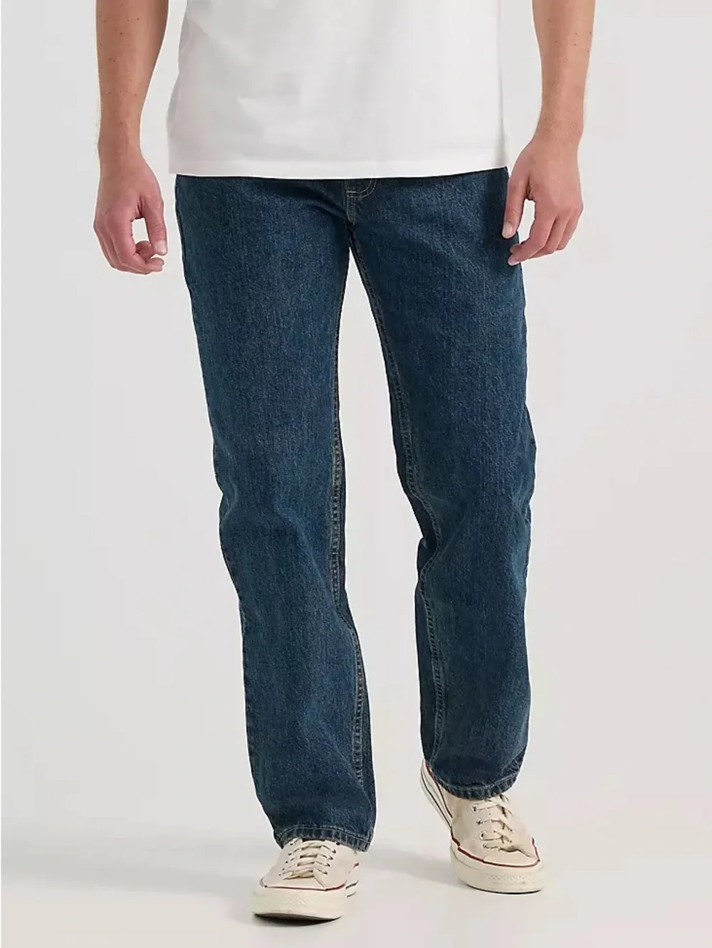 Lee Relaxed Fit Jeans 38x34 Mens Straight Leg Blue Denim Classic